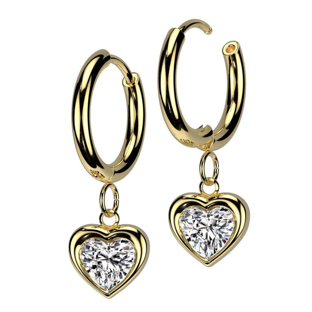 Diamond Dangle Heart