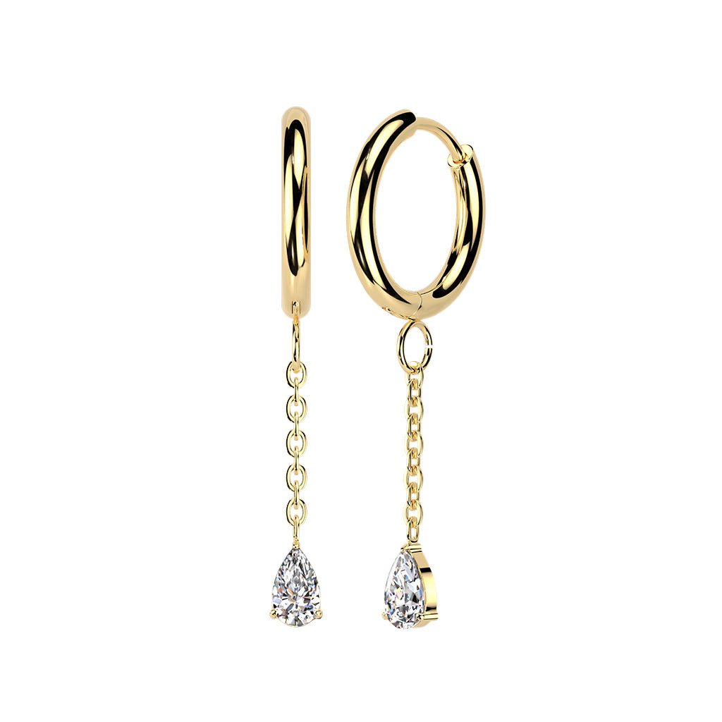 Pear Diamond  Dangle