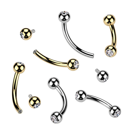 Embedded Circonia Barbell