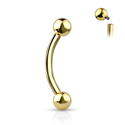 Simple 3M Ball Curved Barbell